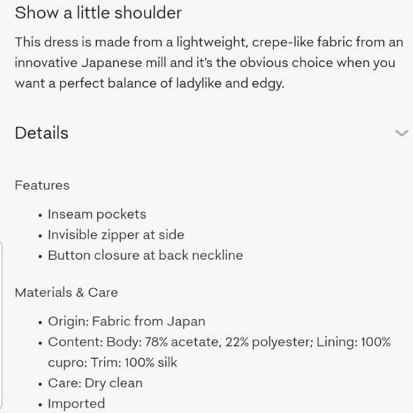 Aritzia Wilfred Vidal Cold shoulder dress size 00 - Picture 4 of 7